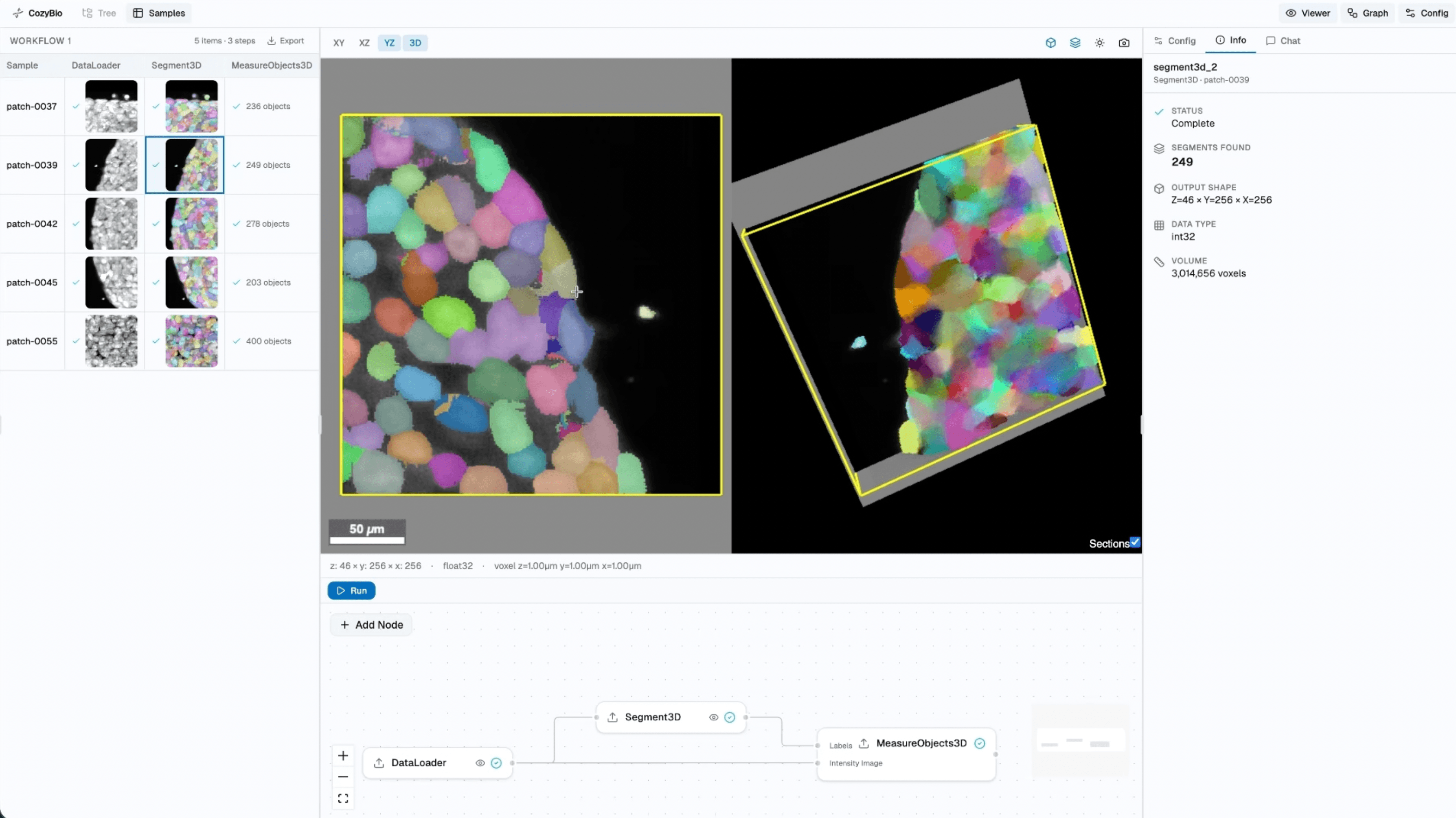 CozyBio visual programming interface
